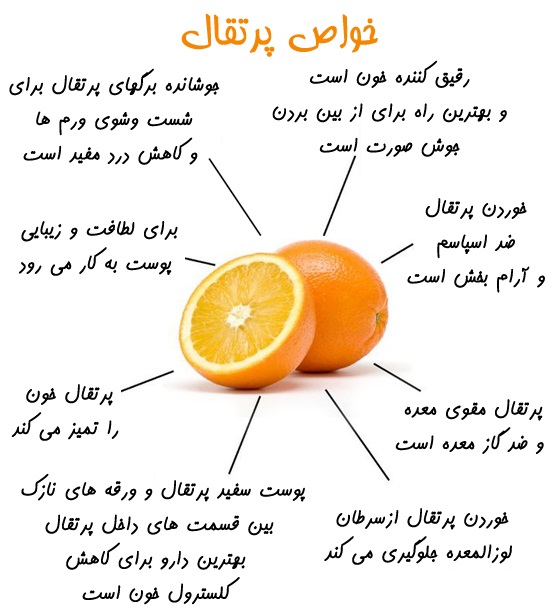 خواص پرتقال برای سلامتی و درمان